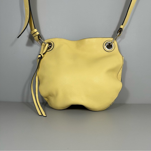 Vince Camuto Faria Jasmin Yellow Leather Crossbody Bag - Picture 1 of 10